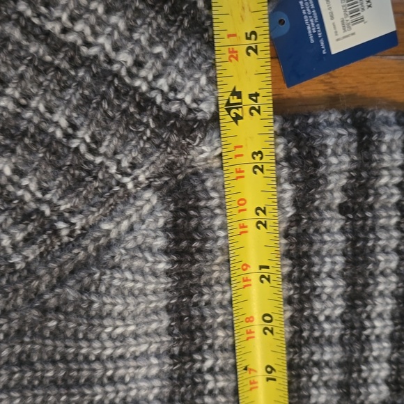 ARIZONA JEAN CO WOMEN'S JUNIOR PLUS GRAY STRIPES PULLOVER CREWNECK SWEATER XXL - Picture 10 of 15